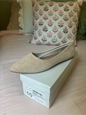 Women’s Pointed Toe Flat in Beige - Elegant Everyday Ballet Flat